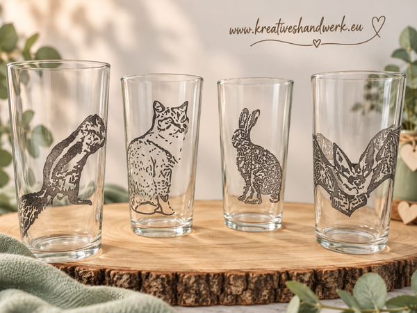 Glasgravur nach Wunsch – dein Glas, dein Motiv
