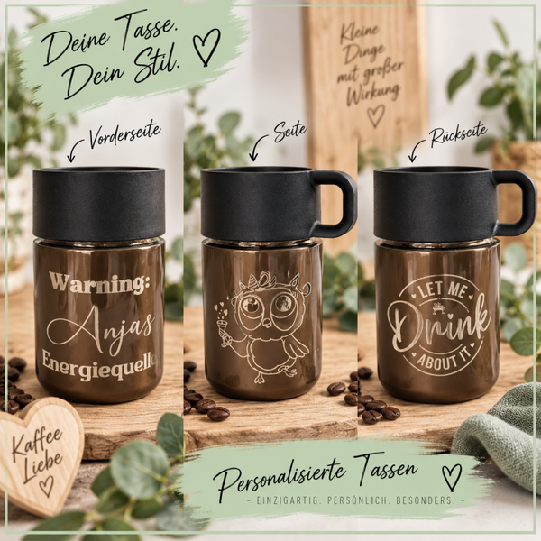 Deine Thermotasse – individuell für Dich graviert