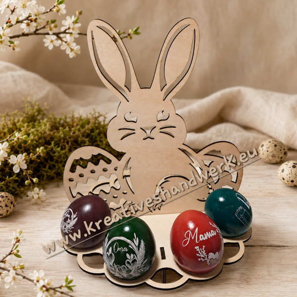 8er-EIER Halter mit Osterhase