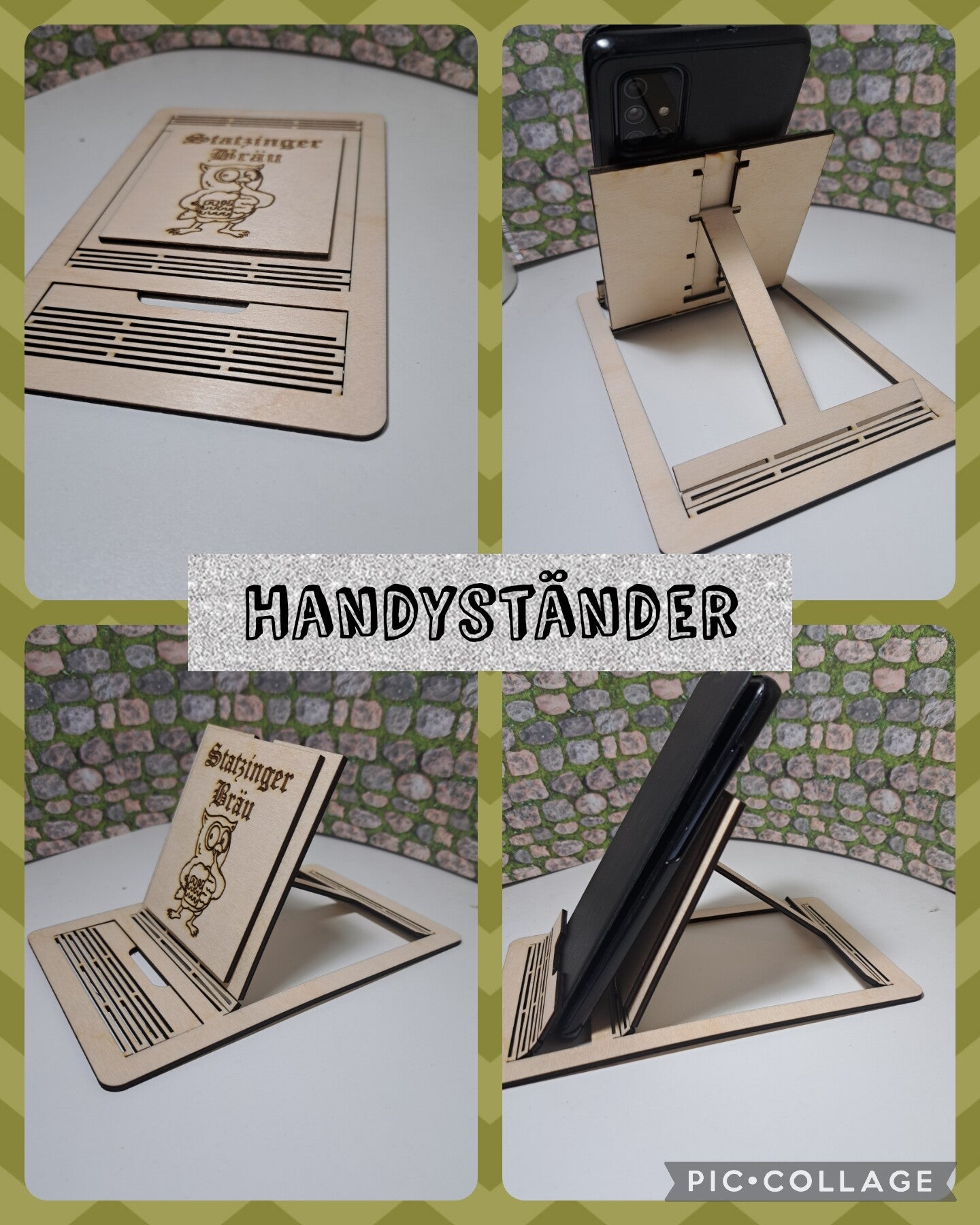 Handy-Halter/Ständer personalisierbar