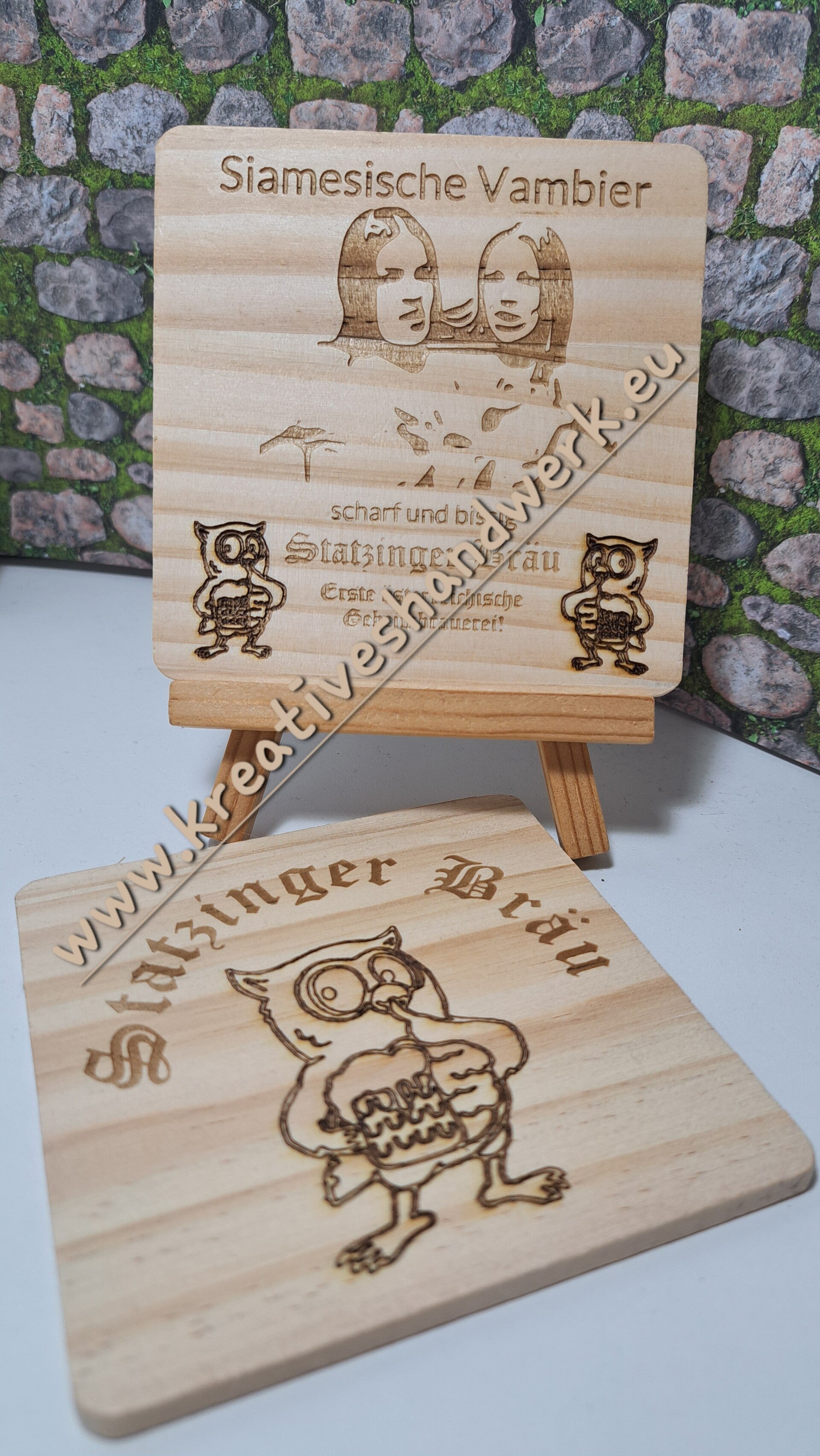 Untersetzer- -Motiv frei wählbar, 10x10x0,5cm