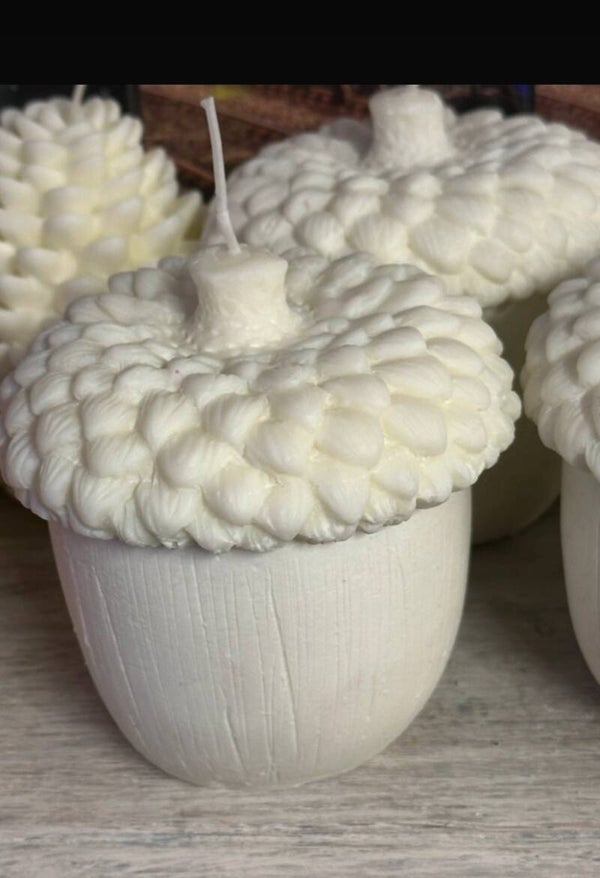 large acorn candle