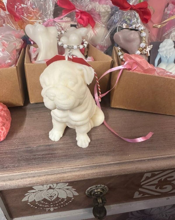 large size dog candle
