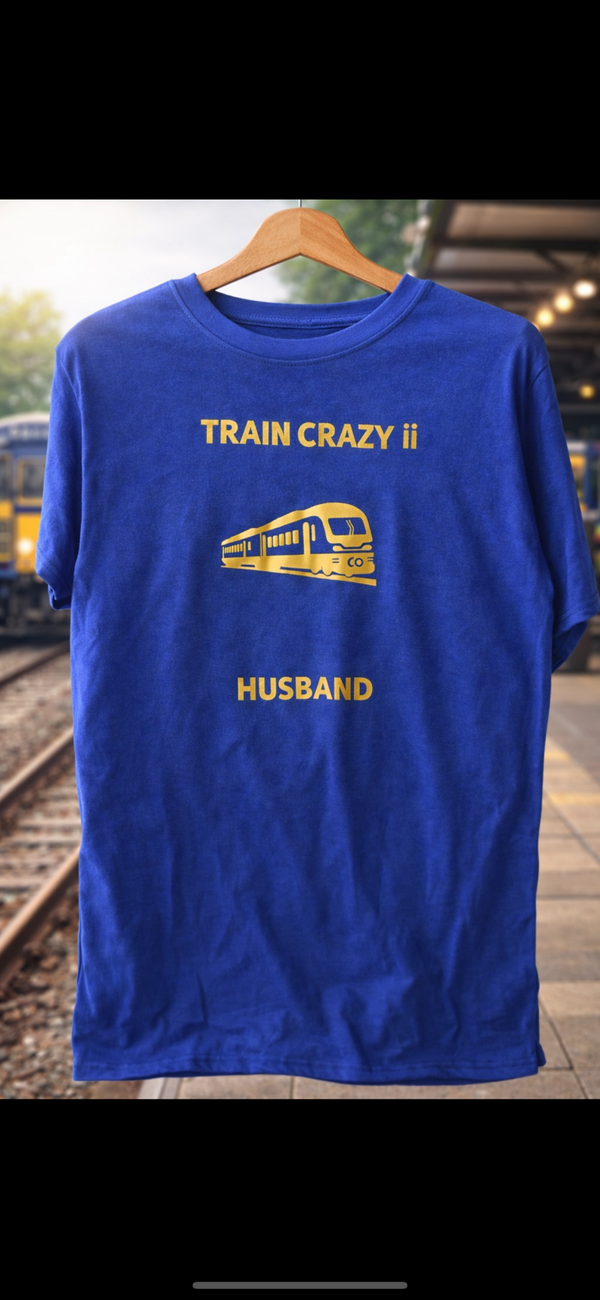 T shirts mens custom made train designs