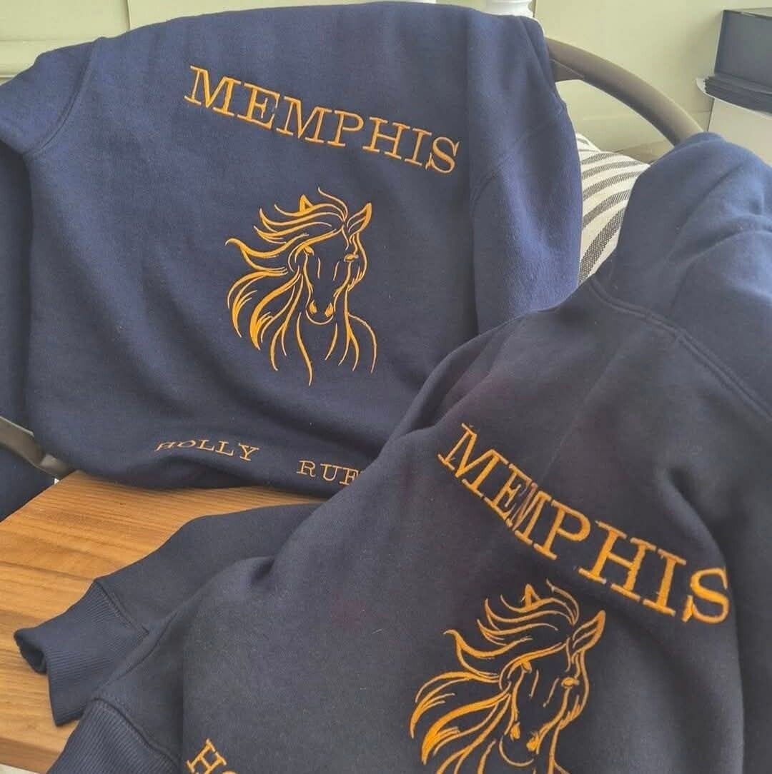 Personalized equestrian saddle pads and clothing