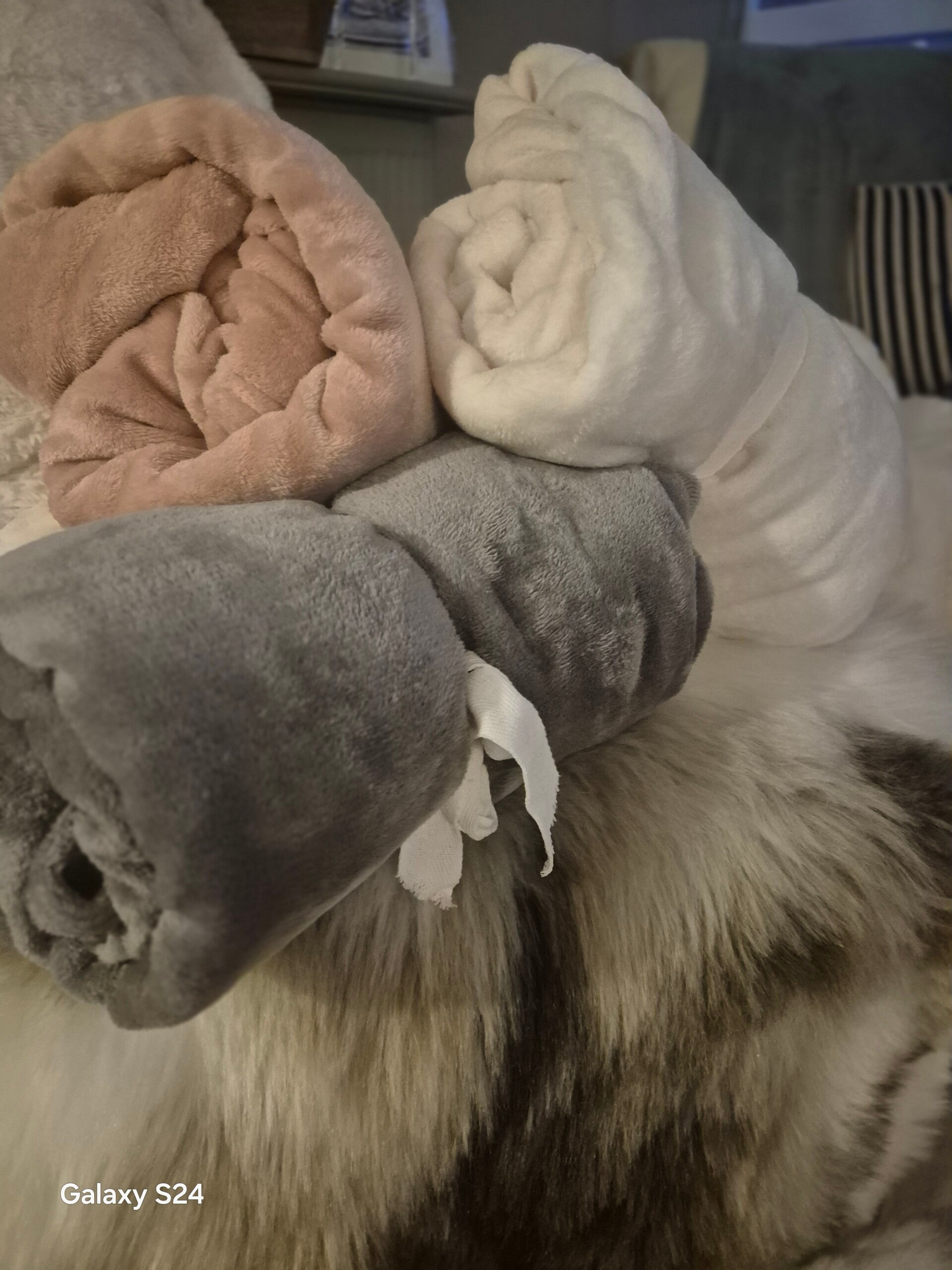 Fluffy personalized blanket