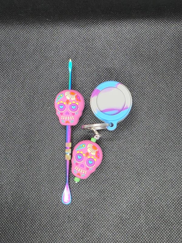 2PC pink sugar skulls