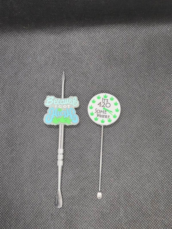 2Pc Dab Buddies: 1 L Tool, 1 S Tool Mix Weed