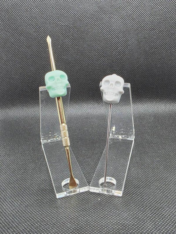 2Pc Dab Buddies: 1 L Tool, 1 S Tool colored Skulls