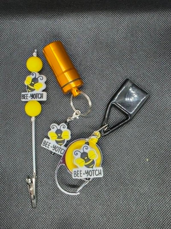3pc sarcastic bee flower buddies set