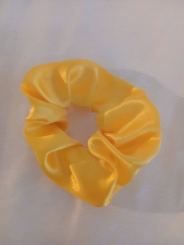 Chouchou Enfant satin jaune