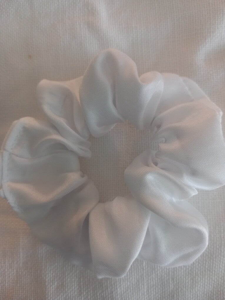 Chouchou blanc satin Enfant