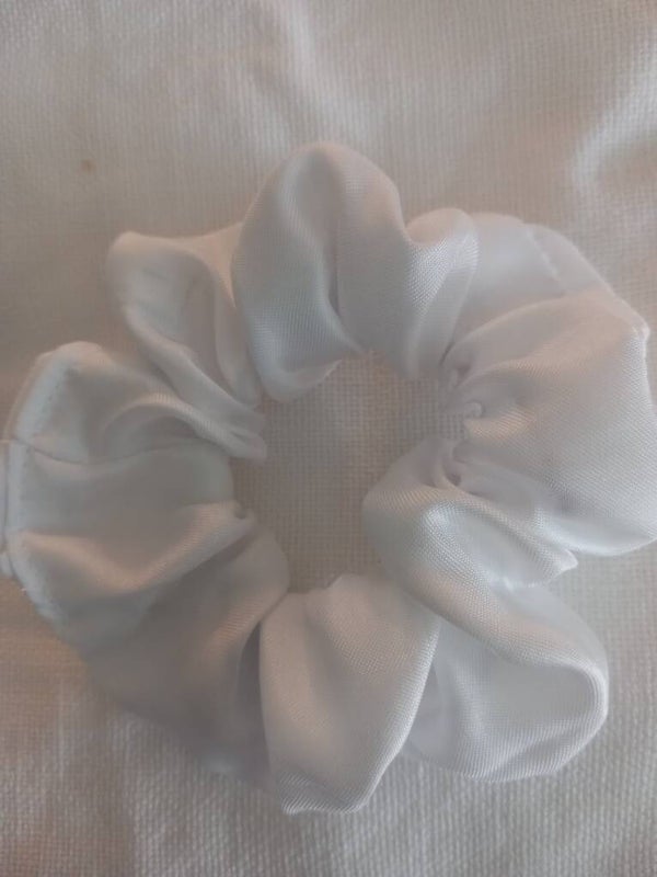 Chouchou Enfant Satin blanc