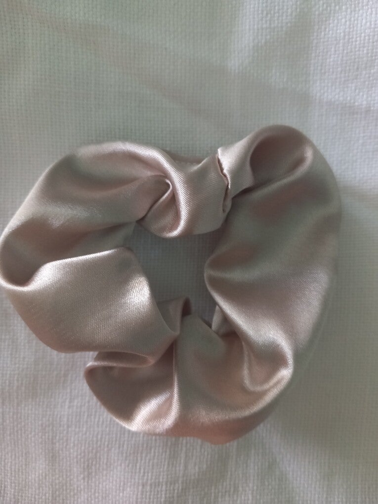 Chouchou satin dorée enfant