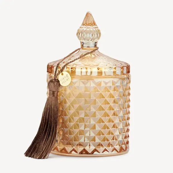 Green Hills beigefarbene Duftkerze