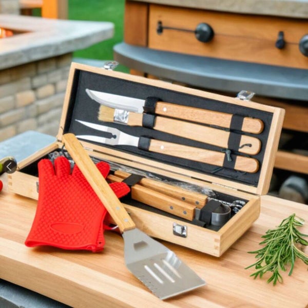 Personalized 11 Piece BBQ Grill Set