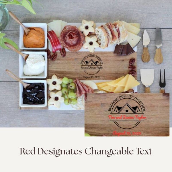 Marble and Wood Serving Board
