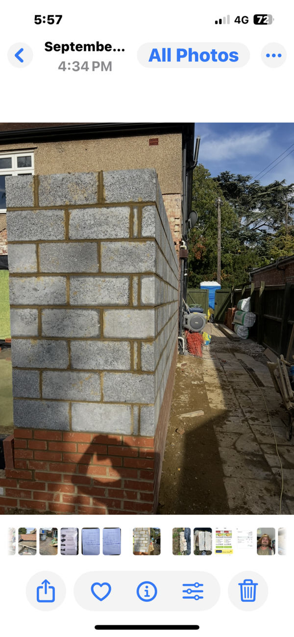 block work from £ 25 per meter