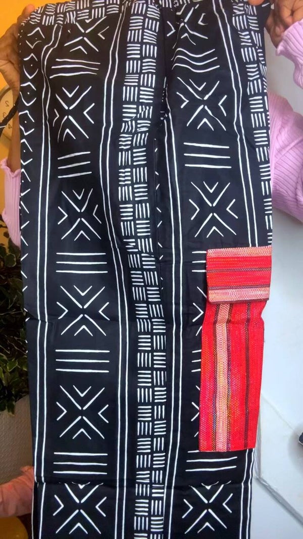 Red & white Ariela 2pc set