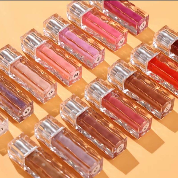 Sparkling vegan glaze glossy lip gloss