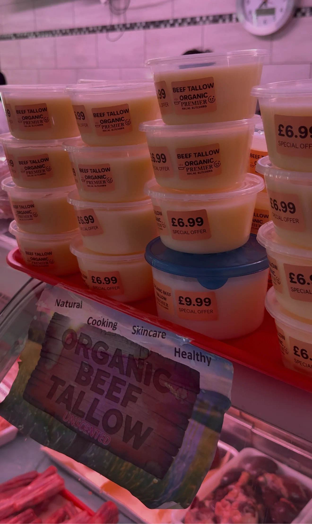 ORGANIC HALAL BEEF TALLOW ~4000ML TUB