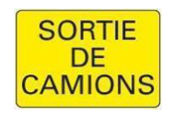 Sign;R.Sortie de camions 80x60