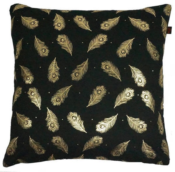 Deko Kissen Feder ca. 48 x 48 cm - Farbe 001 gold - Artikel 77100