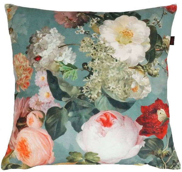 Deko Kissen Velvet Blume ca. 47 x 47 cm Artikel 77105