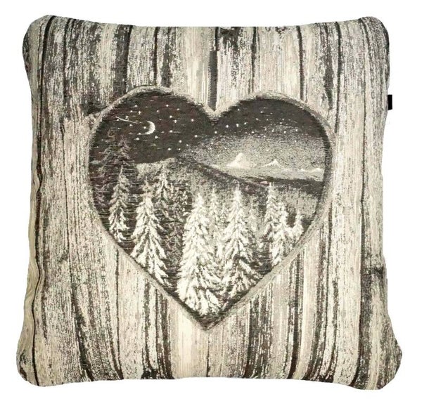 Deko Kissen Herzel ca. 58 x 58 cm gefüllt Fb. 001 natur Artikel 87002