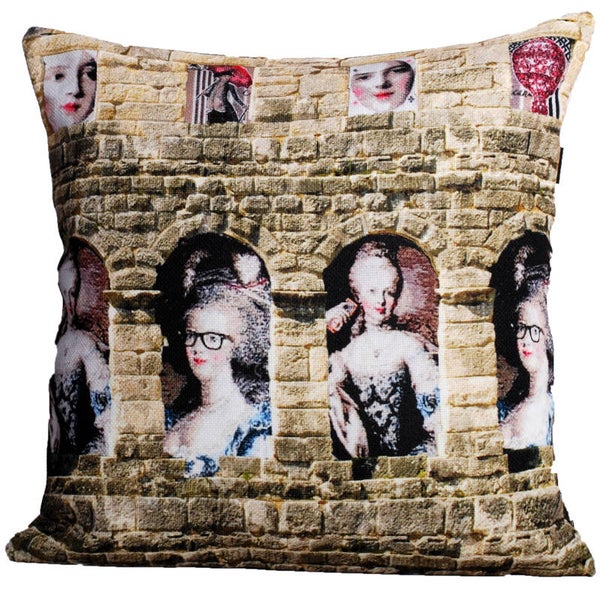 Deko Kissen Marie - 100% Polyester - Fb. 999 multi - Kissenhülle ca. 50 x 50 cm