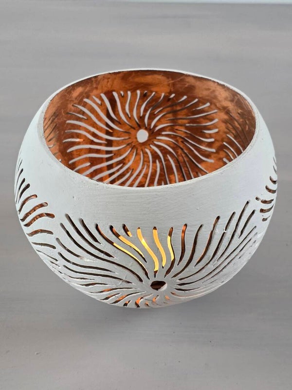 Coco candleholder white