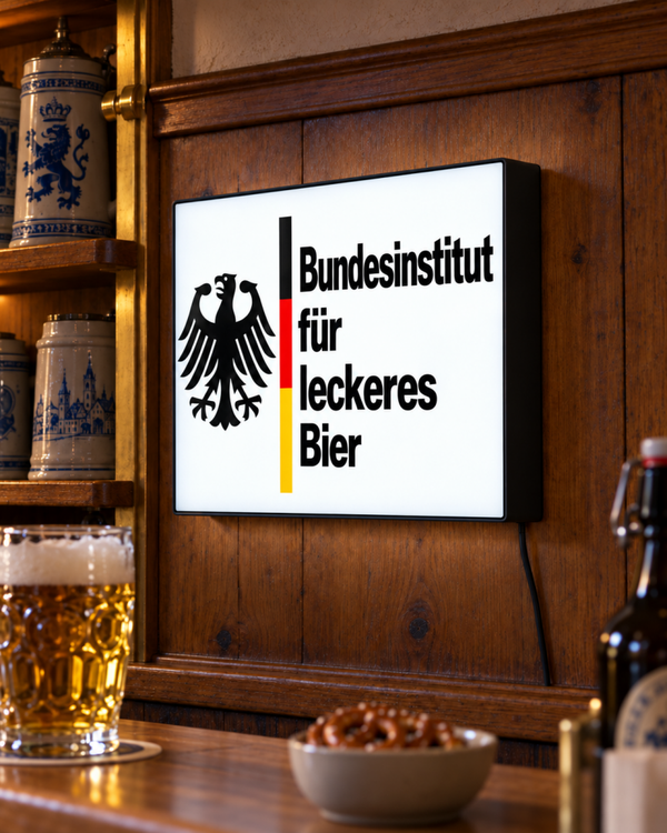Bundesinstitut für leckeres Bier – Duitse Bier Lightbox LED
