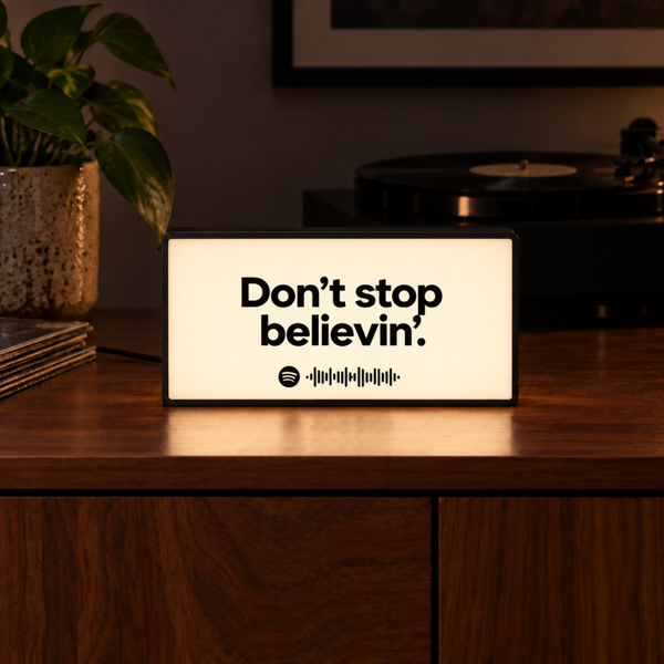 Lightbox met Quote en Spotify code