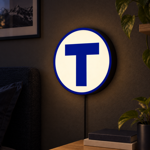 Stockholm metro lightbox – warmwit – Ø 24 cm