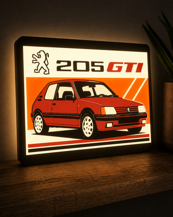 Peugeot 205 GTI LED Lightbox
