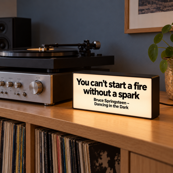 Bruce Springsteen lightbox – Dancing in the Dark – warmwit