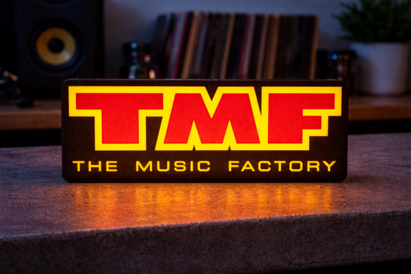 TMF Lightbox | The Music Factory LED bord | Retro mancave decoratie