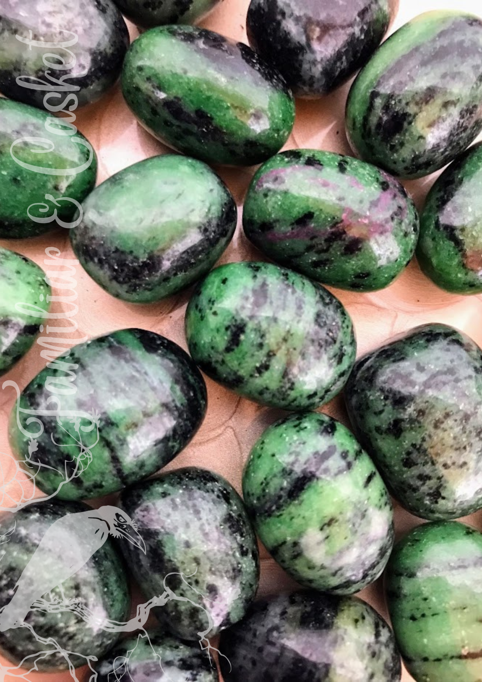 Ruby Zoisite (Anyolite) Jellybeans