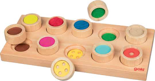 Goki Tast memory van hout: oppervlaktestructuur-memory 10 delig