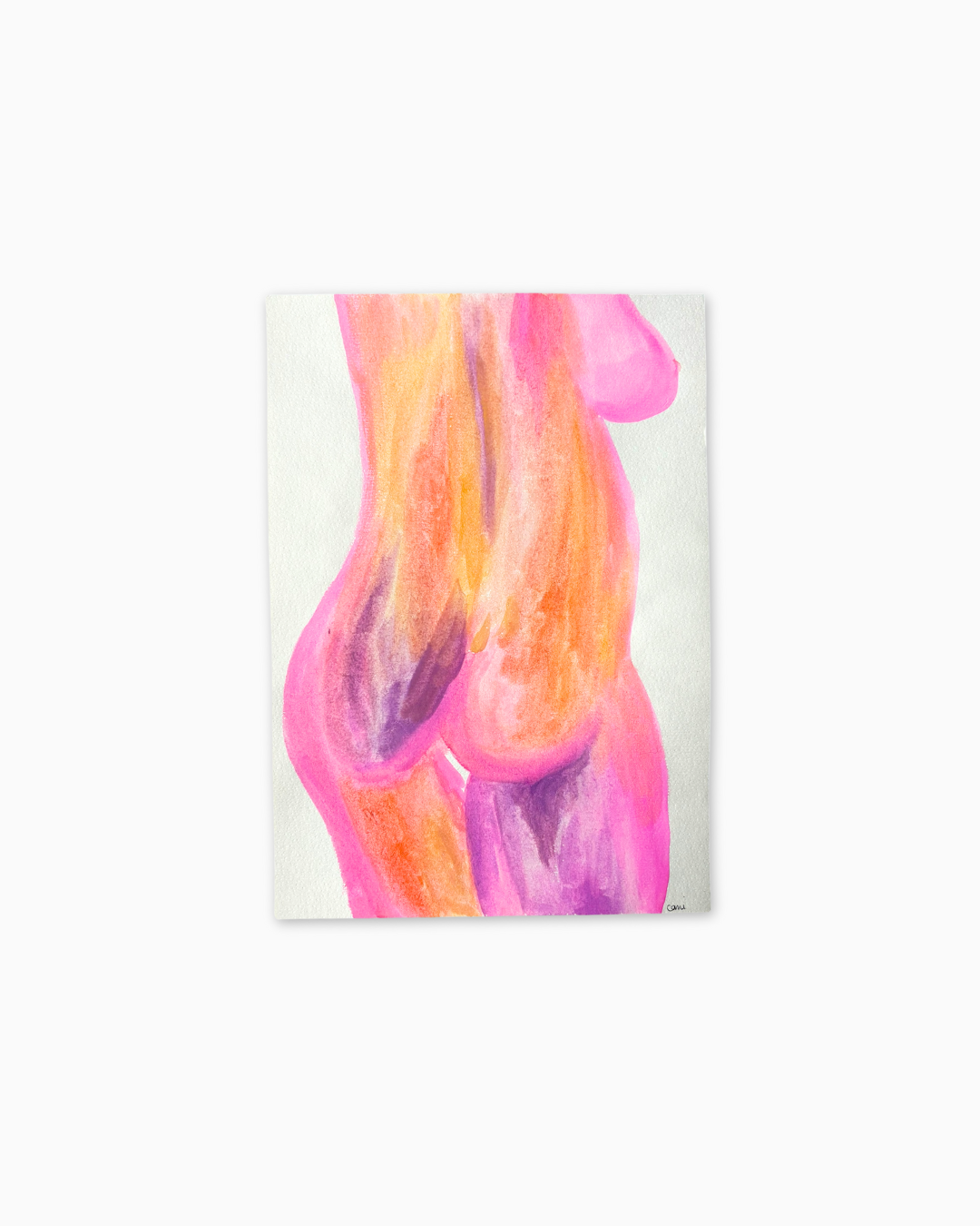 Aquarelle A4 - Modèle Charlotte