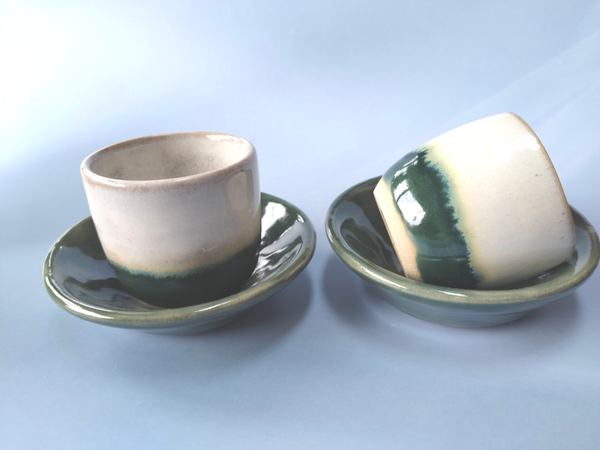 Duo esspresso  Blanc/Vert