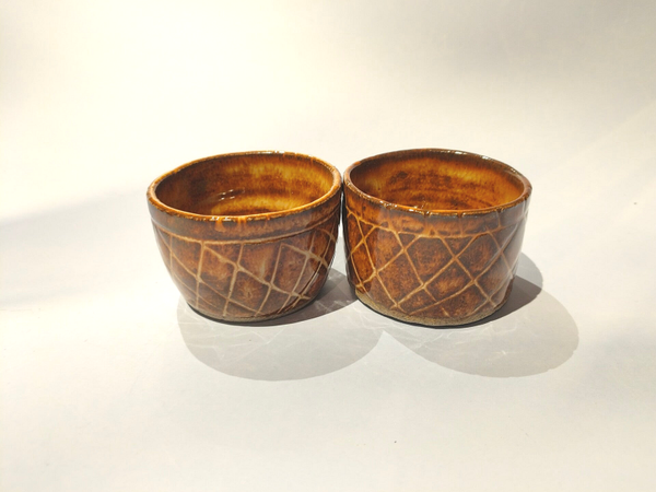 Tasses espresso Cuivre gravure