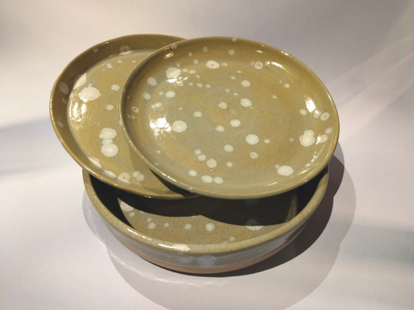 Assiettes + 1 creuse « bulles »