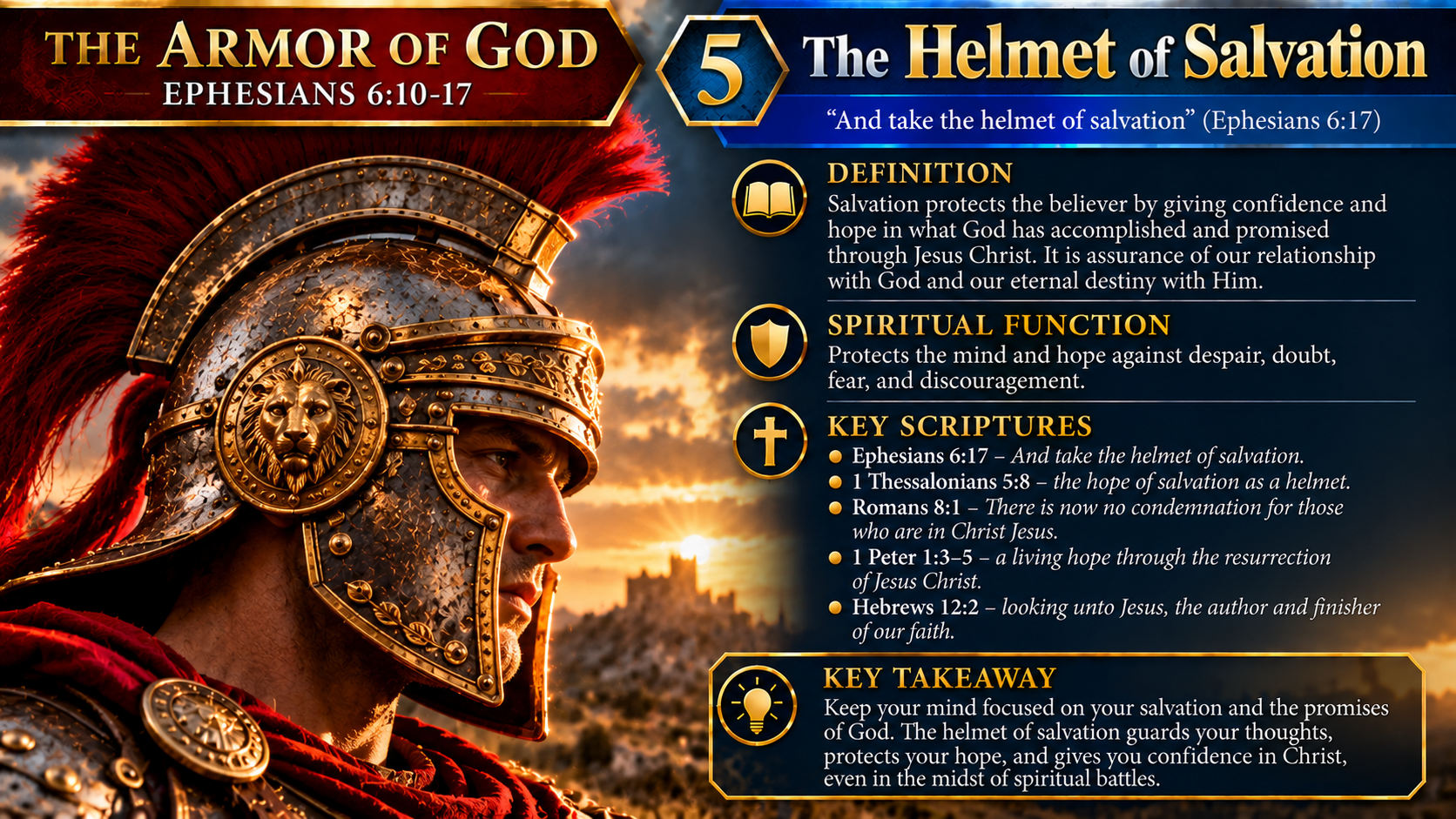 Armor of God Series - Helmet of Salvation (5 of 6) - [Digital Image]