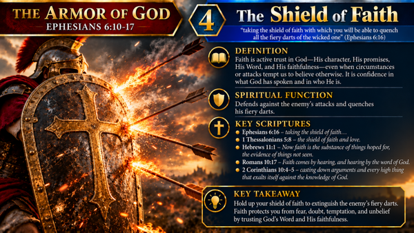 Armor of God Series - Shield of Faith (4 of 6) - [Digital Infographic]