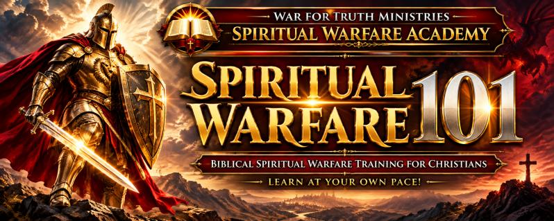 "Spiritual Warfare 101 - Biblical Spiritual Warfare Training For Christians" banner