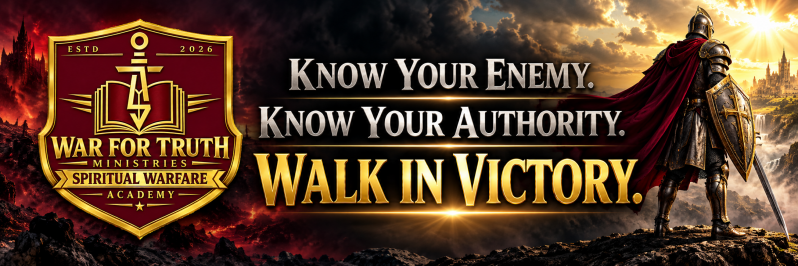 War For Truth Ministries - Spiritual Warfare Academy Banner