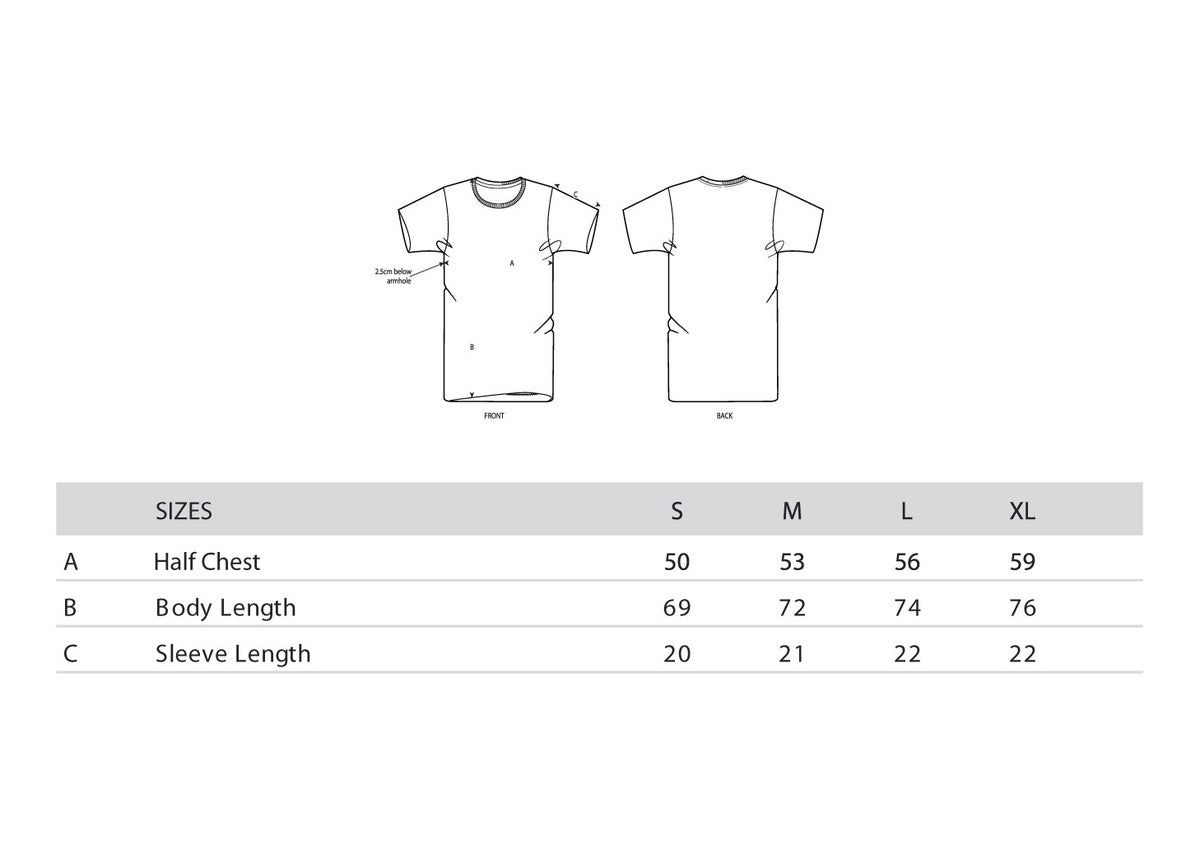 Size chart | STUBBORN Amsterdam