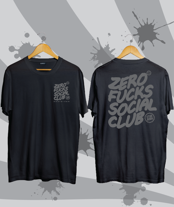 ZERO FUCKS SOCIAL CLUB - BLACK