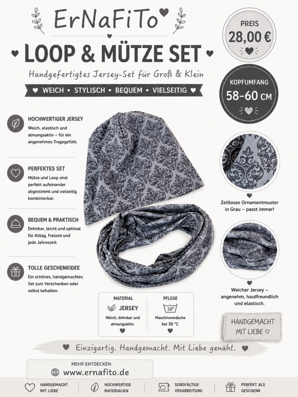Set Mütze und Loop